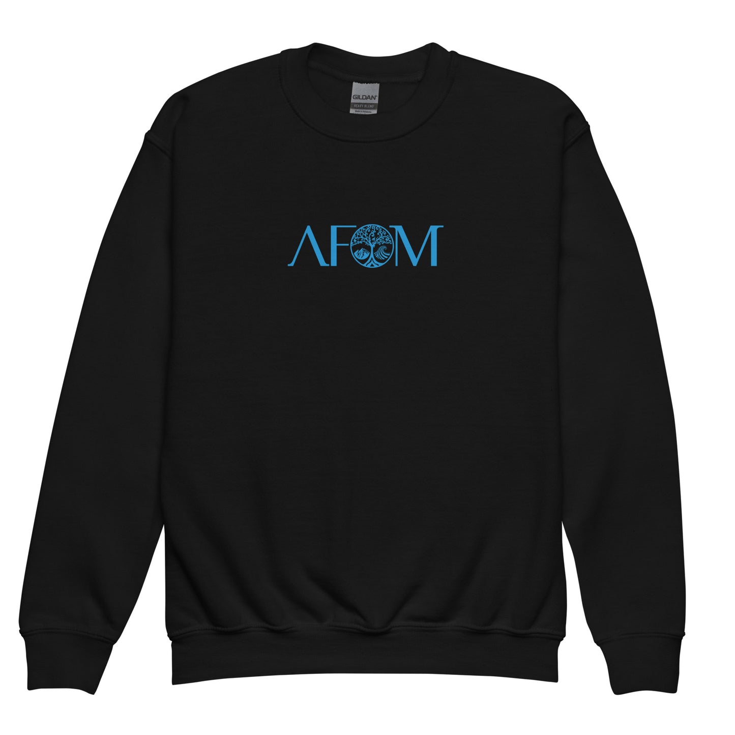 Comp Sudadera unisex con cuello redondo para jóvenes
