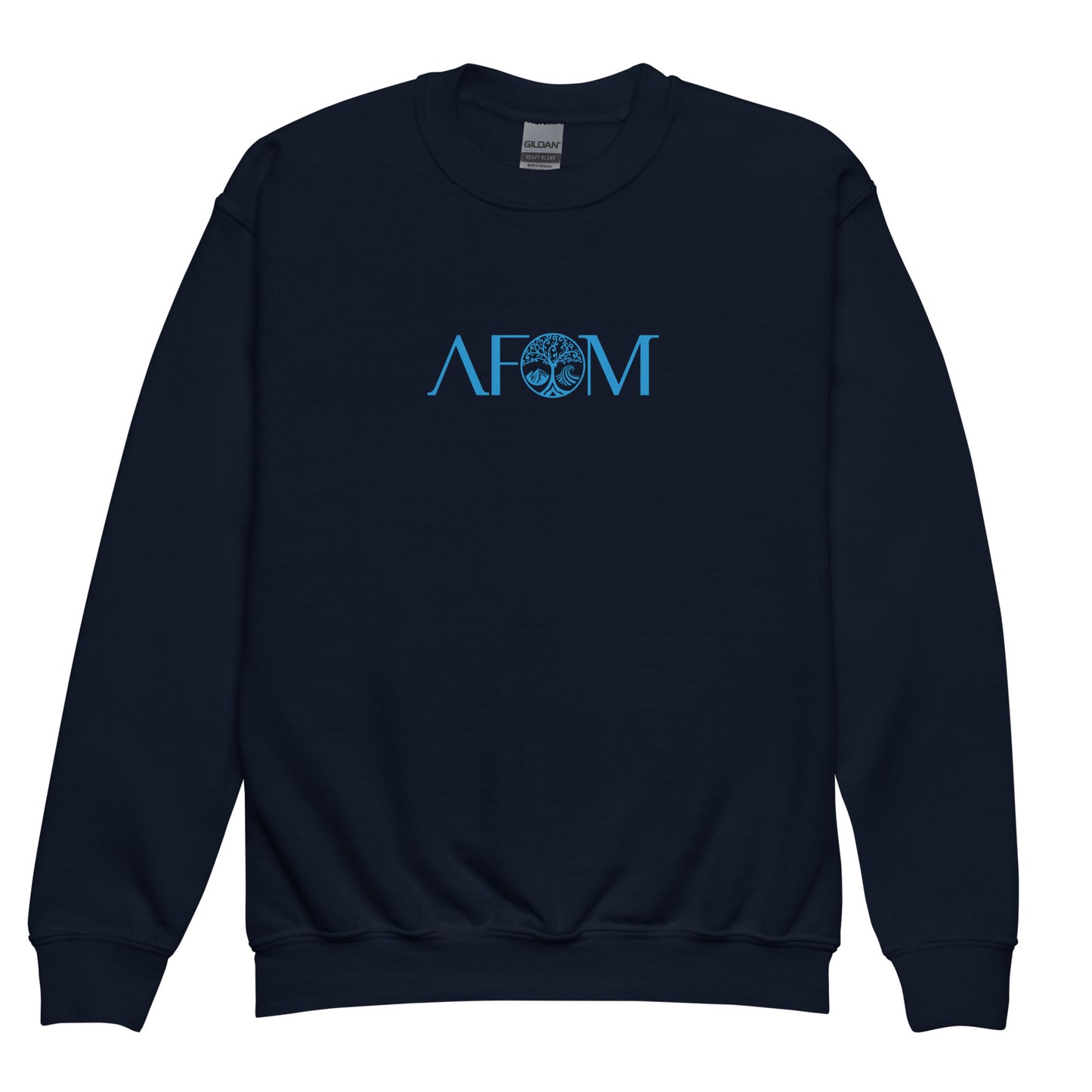 Comp Sudadera unisex con cuello redondo para jóvenes