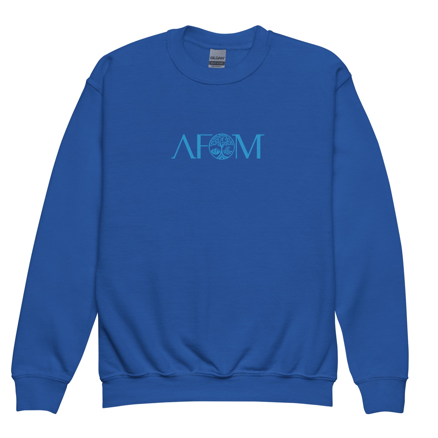 Comp Sudadera unisex con cuello redondo para jóvenes