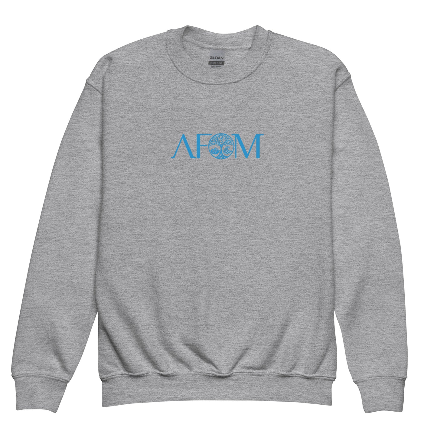 Comp Sudadera unisex con cuello redondo para jóvenes